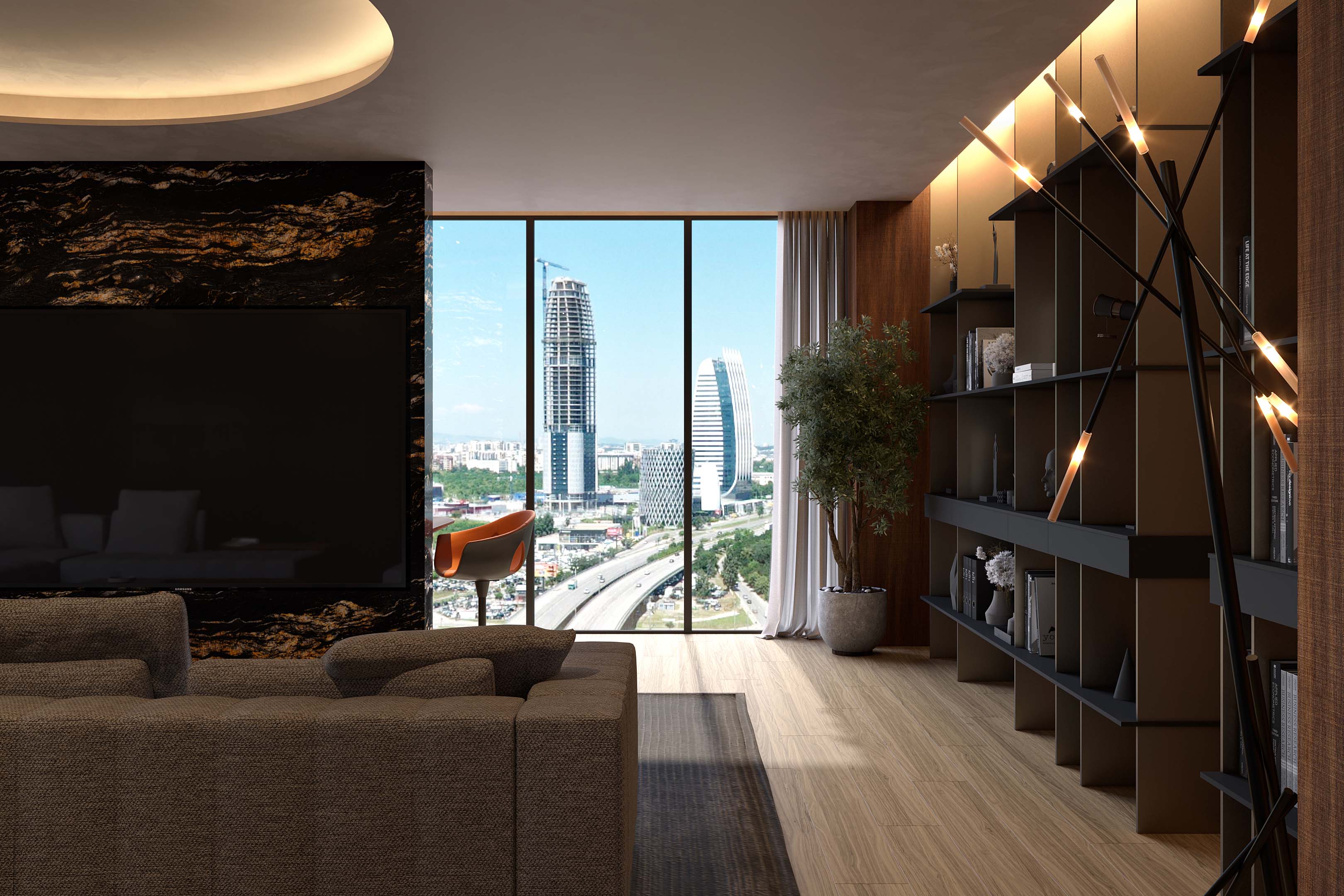 residence tower view towards Tsarigradsko